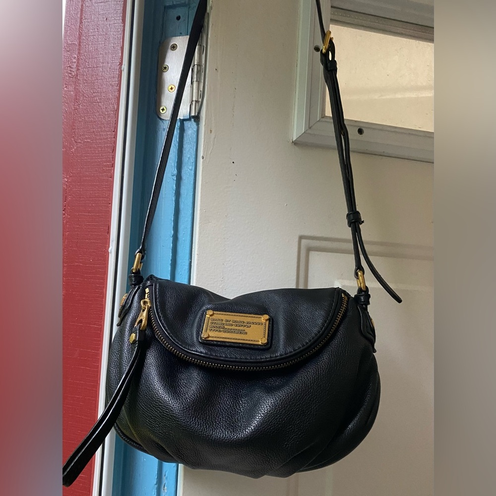 Marc by Marc Jacobs Black Pebbled Leather Shoulder & crossbody Bag